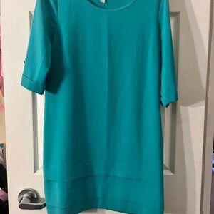 Pink Owl Teal Mini Dress